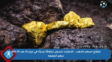 ارتفاع أسعار الذهب.. الإمارات تسجل ارتفاعًا جديدًا في عيار 21 عند 360.75 درهم الجمعة